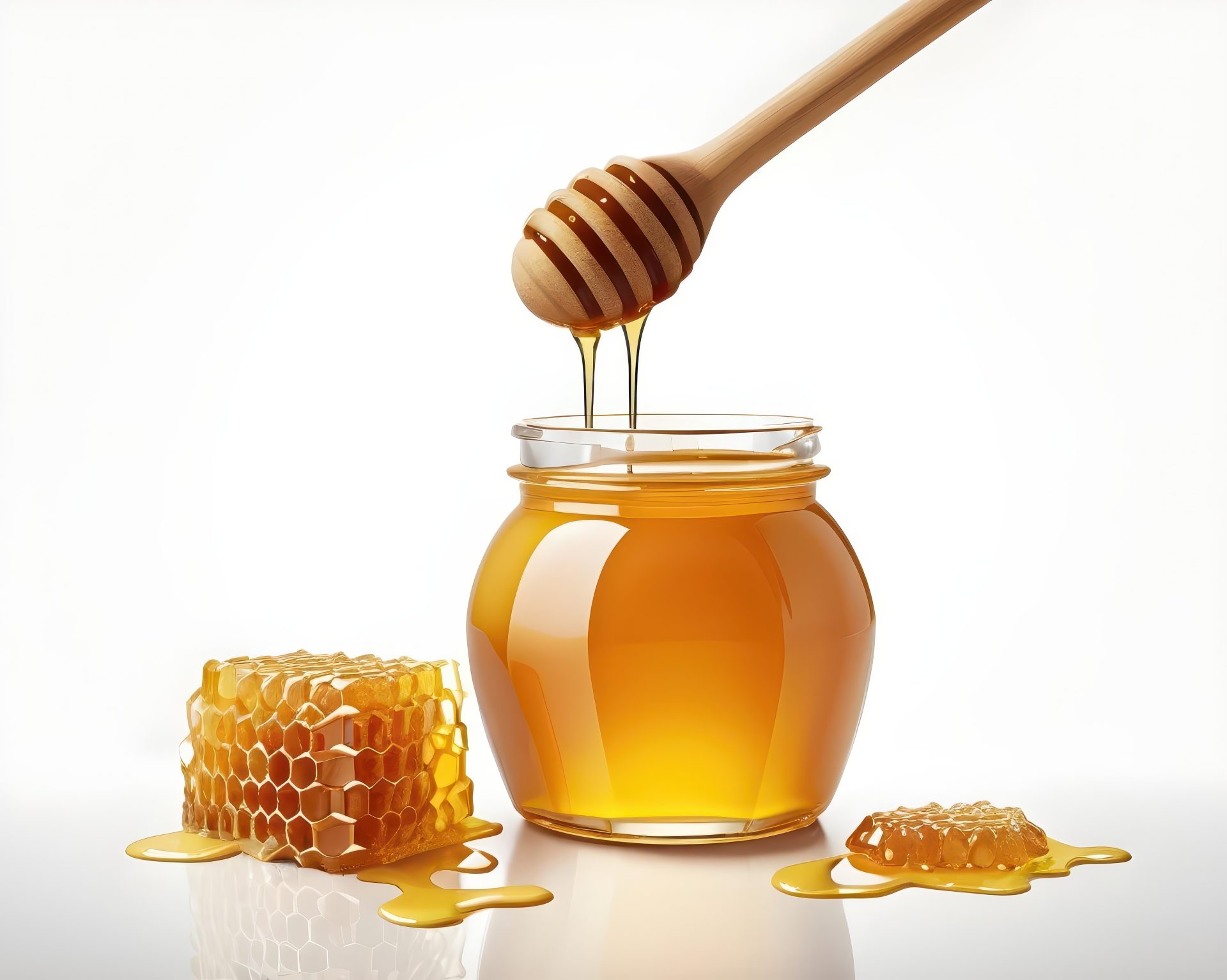 honey-with-wooden-spoon-stock-photo