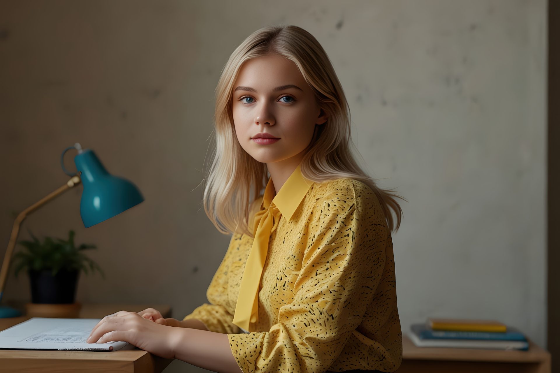 beautiful-blond-girl-in-yellow-dress