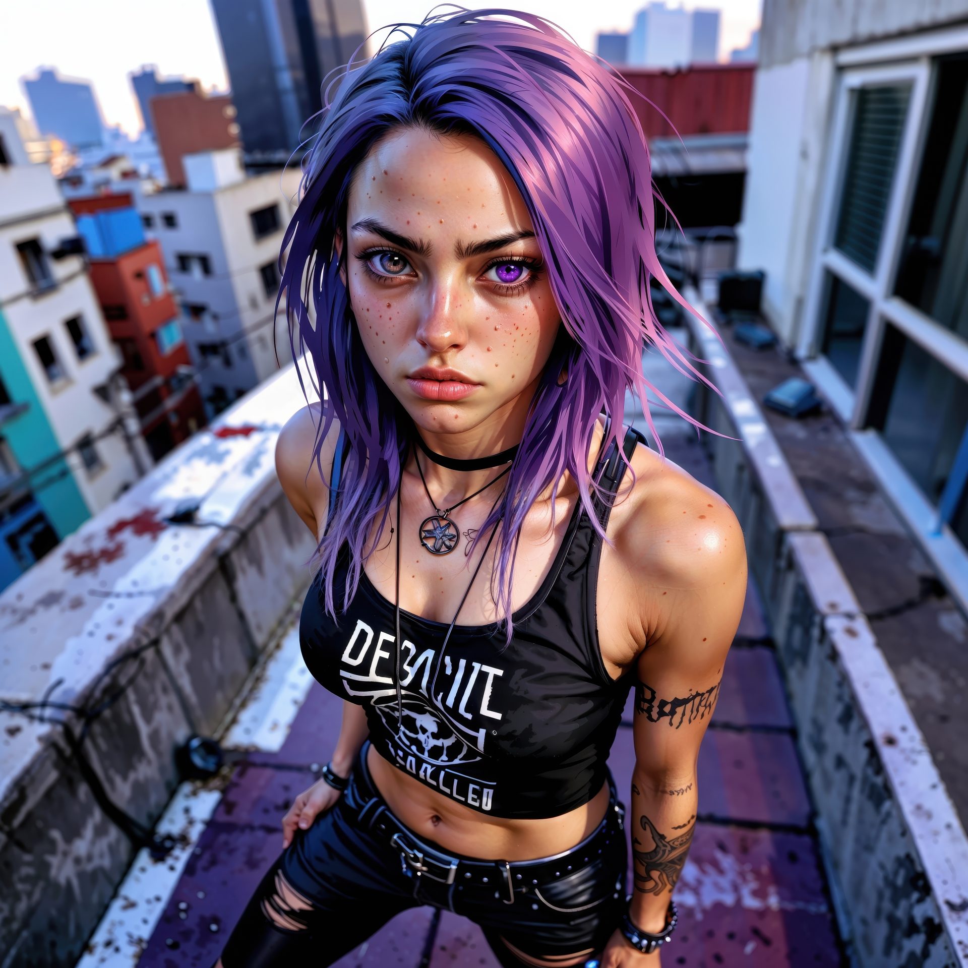 a-young-girl-with-violet-hair-an-eyes-in-black-tank-on-the-roof