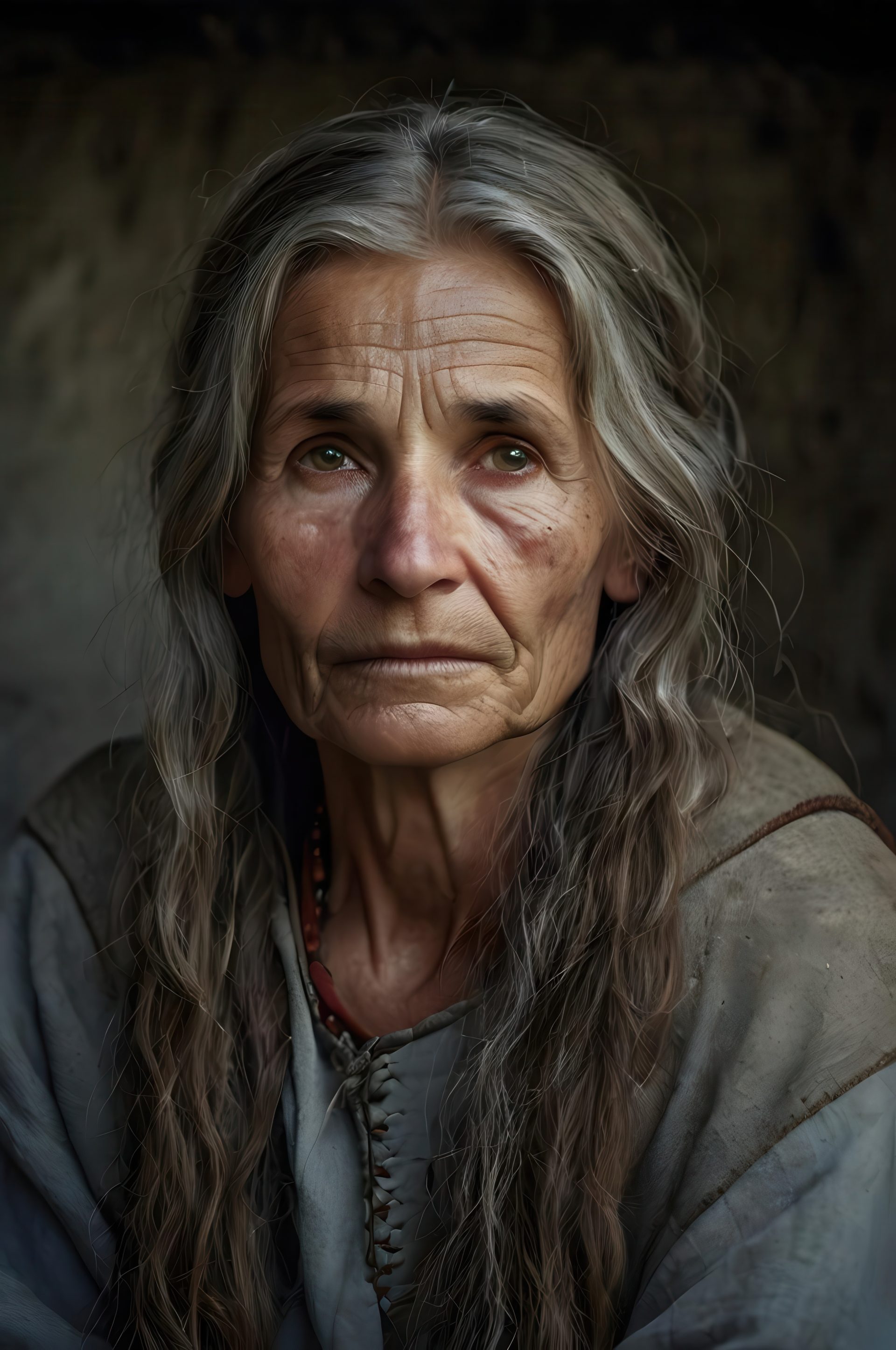 an-old-indian-woman-portrait-gray-hair