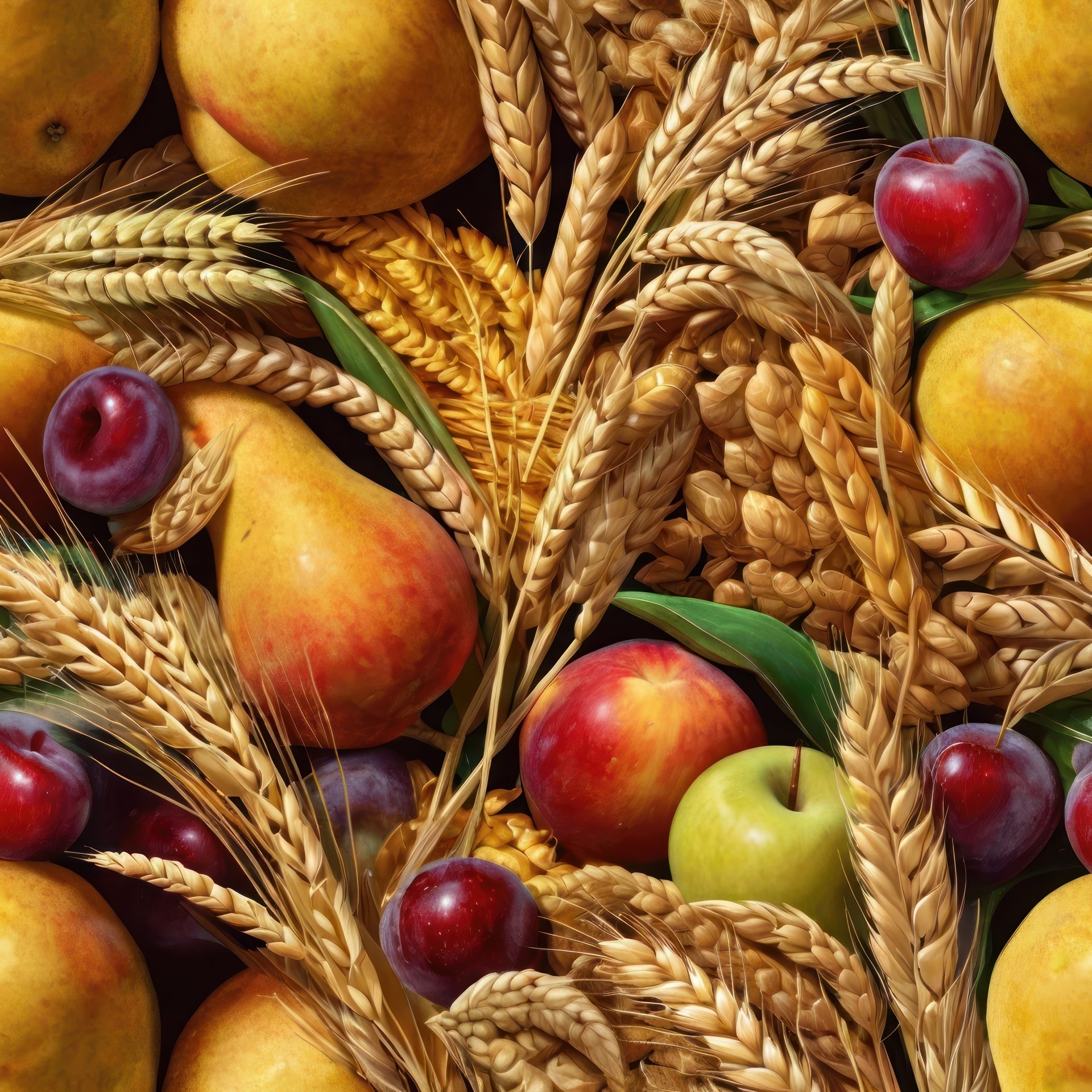 rye-apples-plum-and-pear-food