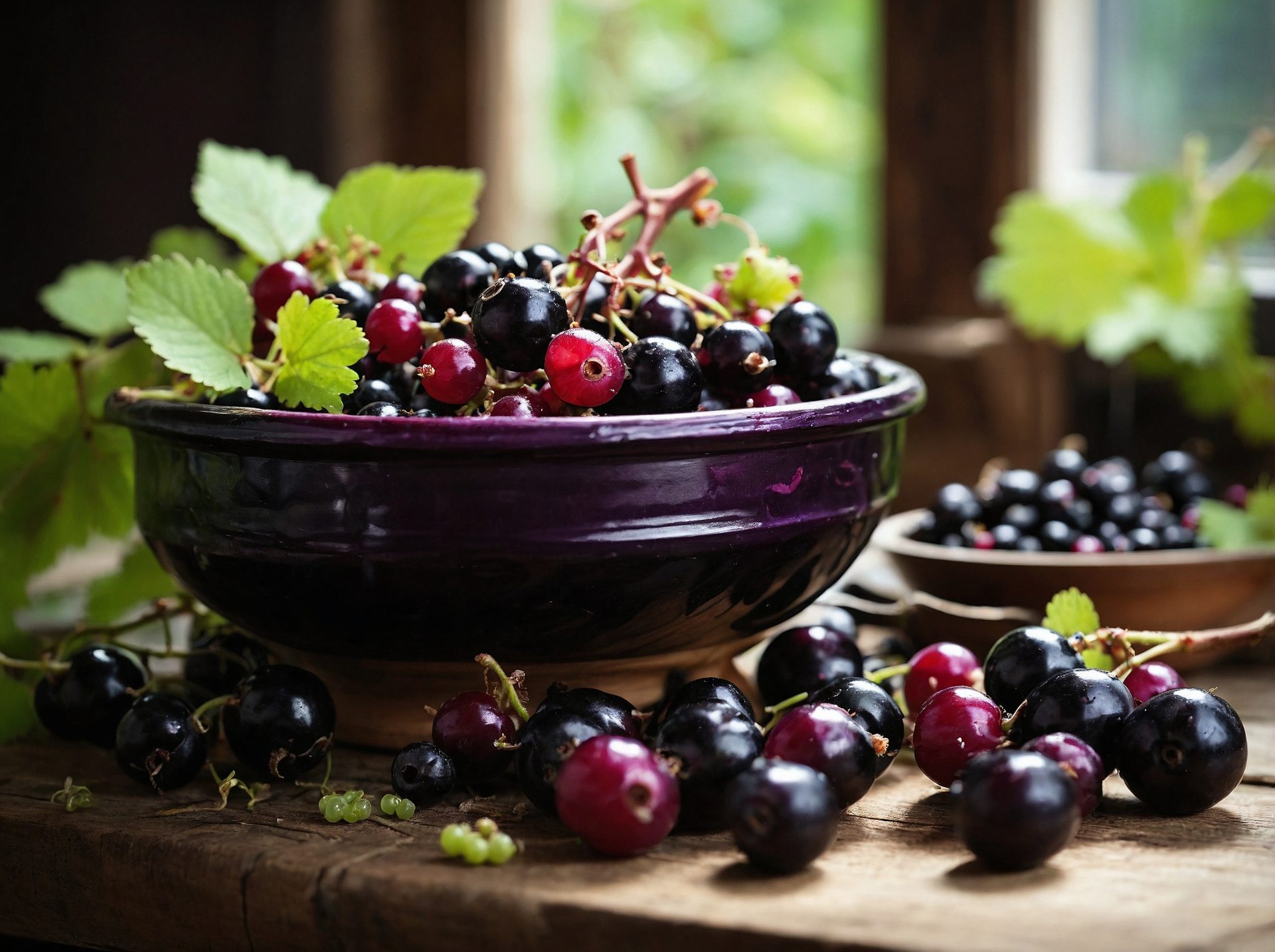 fresh-blackcurrants-in-a-bowl-on-a-rustic-wooden-table