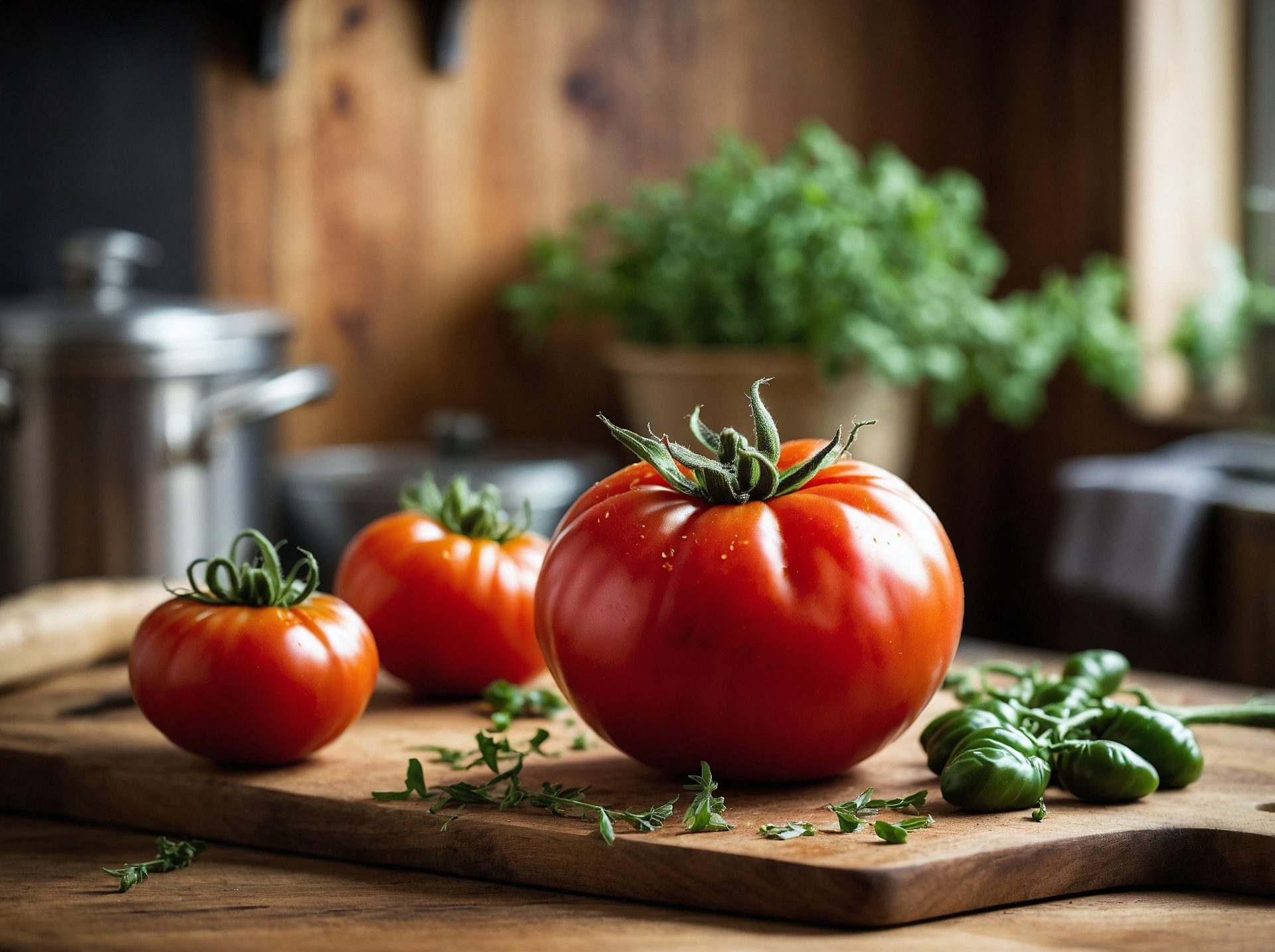 tomatos-on-a-wooden-table-restaurant-menu-stock