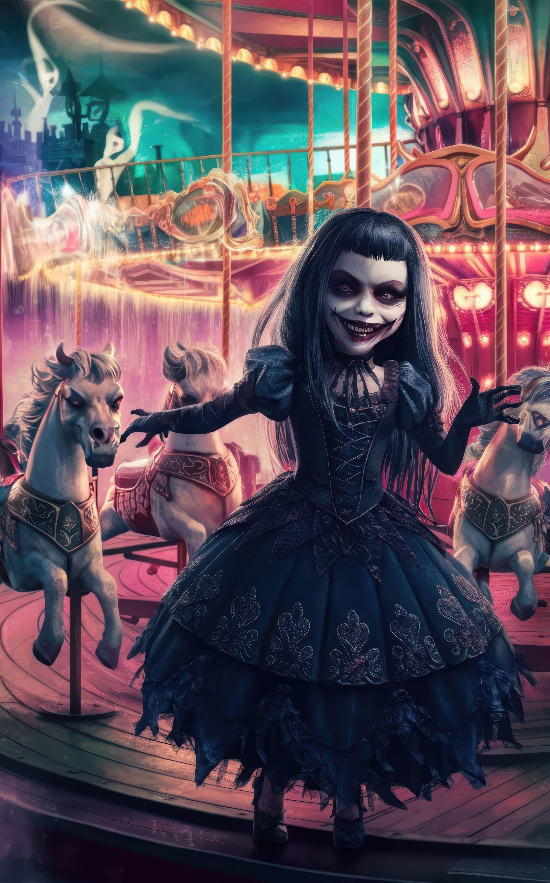 a-scary-halloween-girl-in-black-skirt-in-nightmare-circus
