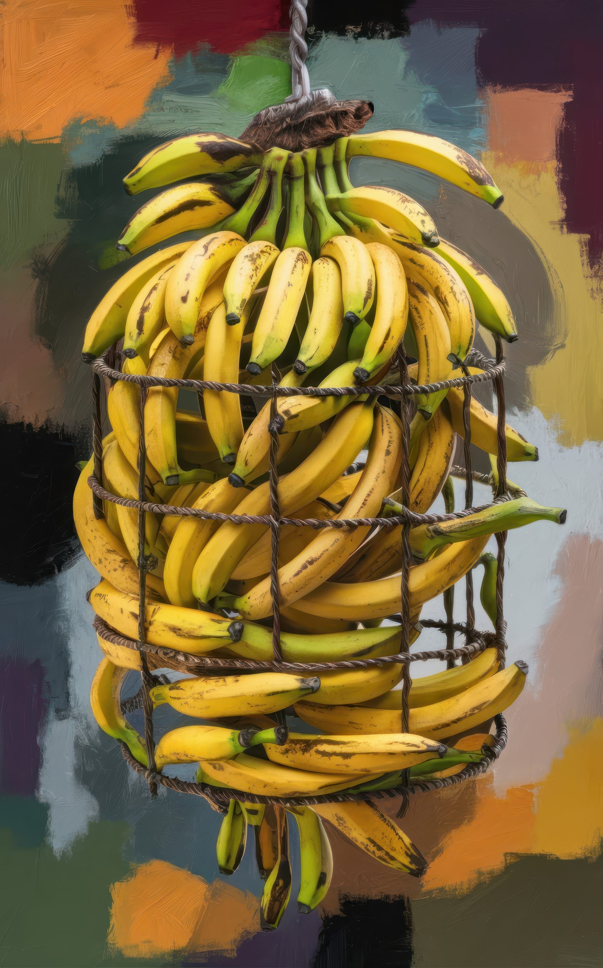 bananas-painting-food-stock-photo