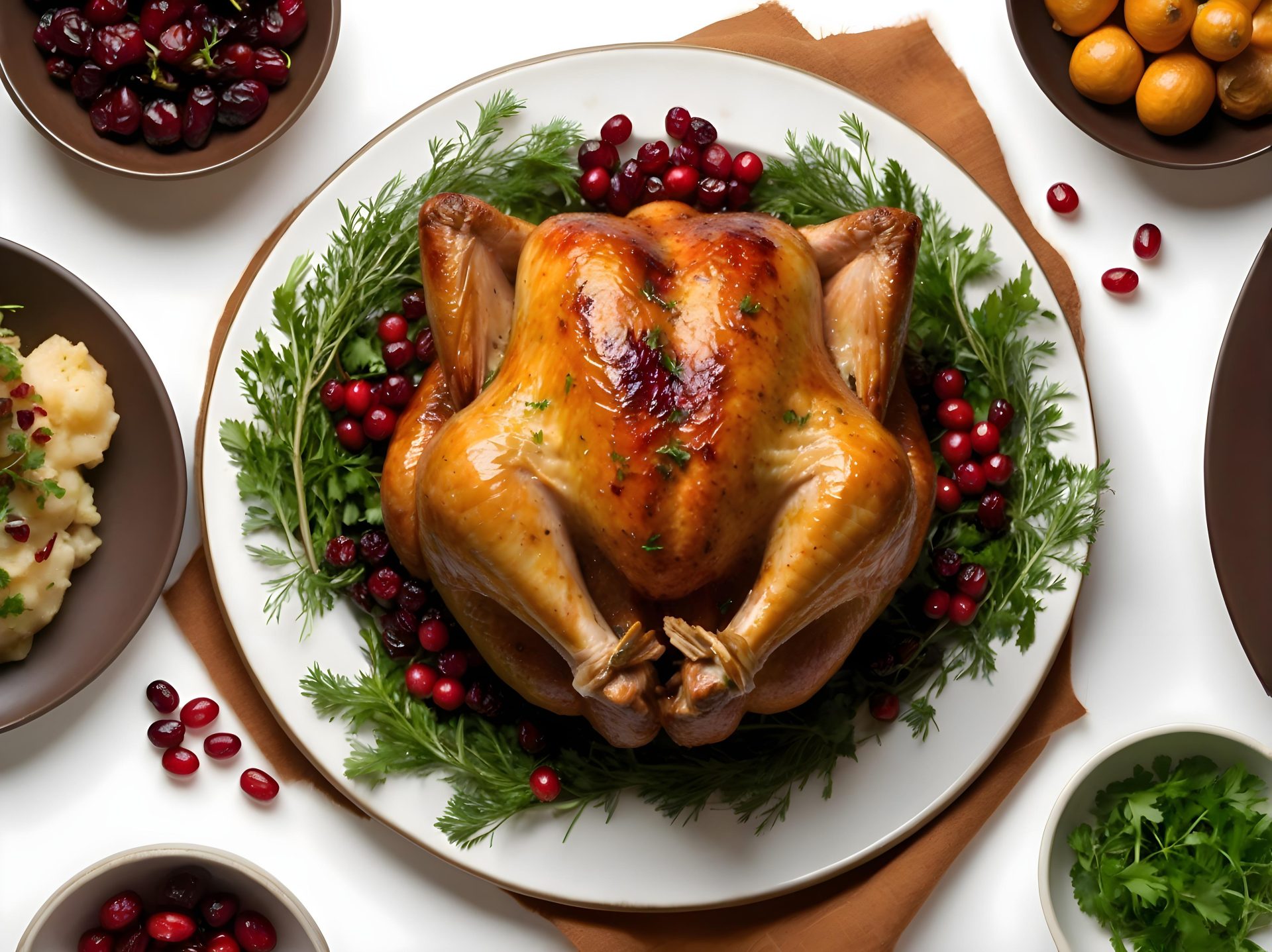 grilled-turkey-on-a-dish-food-stock-photo